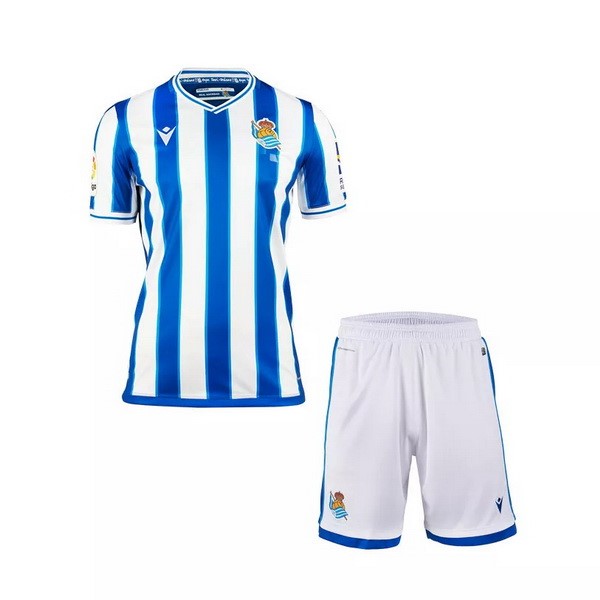 Camiseta Real Sociedad Primera Equipación Niño 2020-2021 Blanco Azul